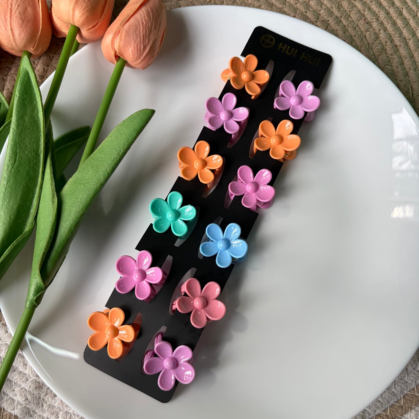 Flower Claws Glossy(12 Pieces)