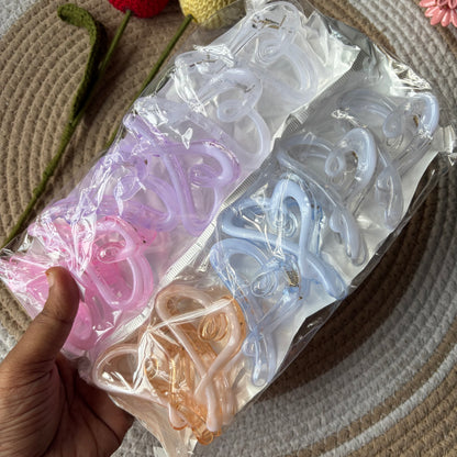 Glossy Heart Claws Medium (12 Pieces)
