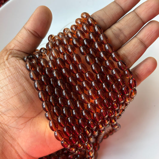 Oval Glass Beads (95 -100 beads)