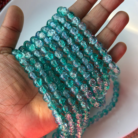 Crackle Beads New (95-100 Beads )8mm