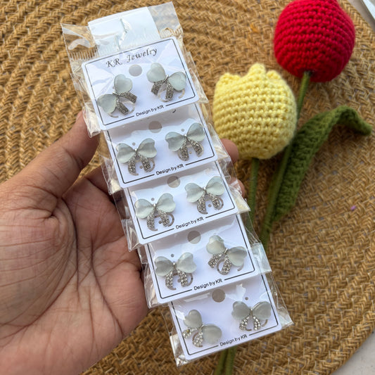 Korean Earrings (5 Pairs)