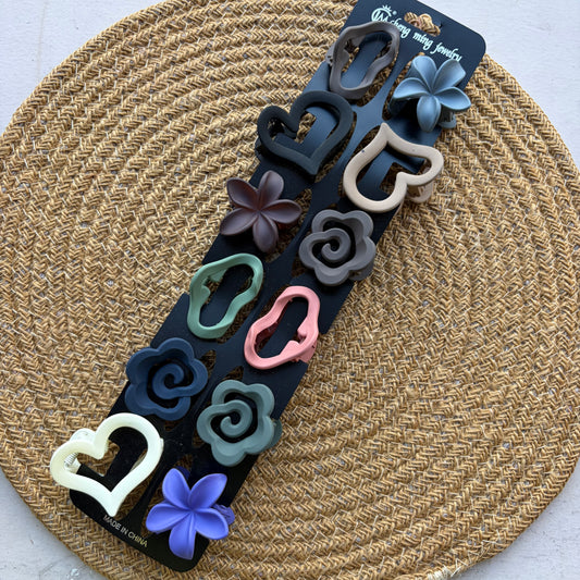 Mix Matte Combo Claws (12 Pieces)