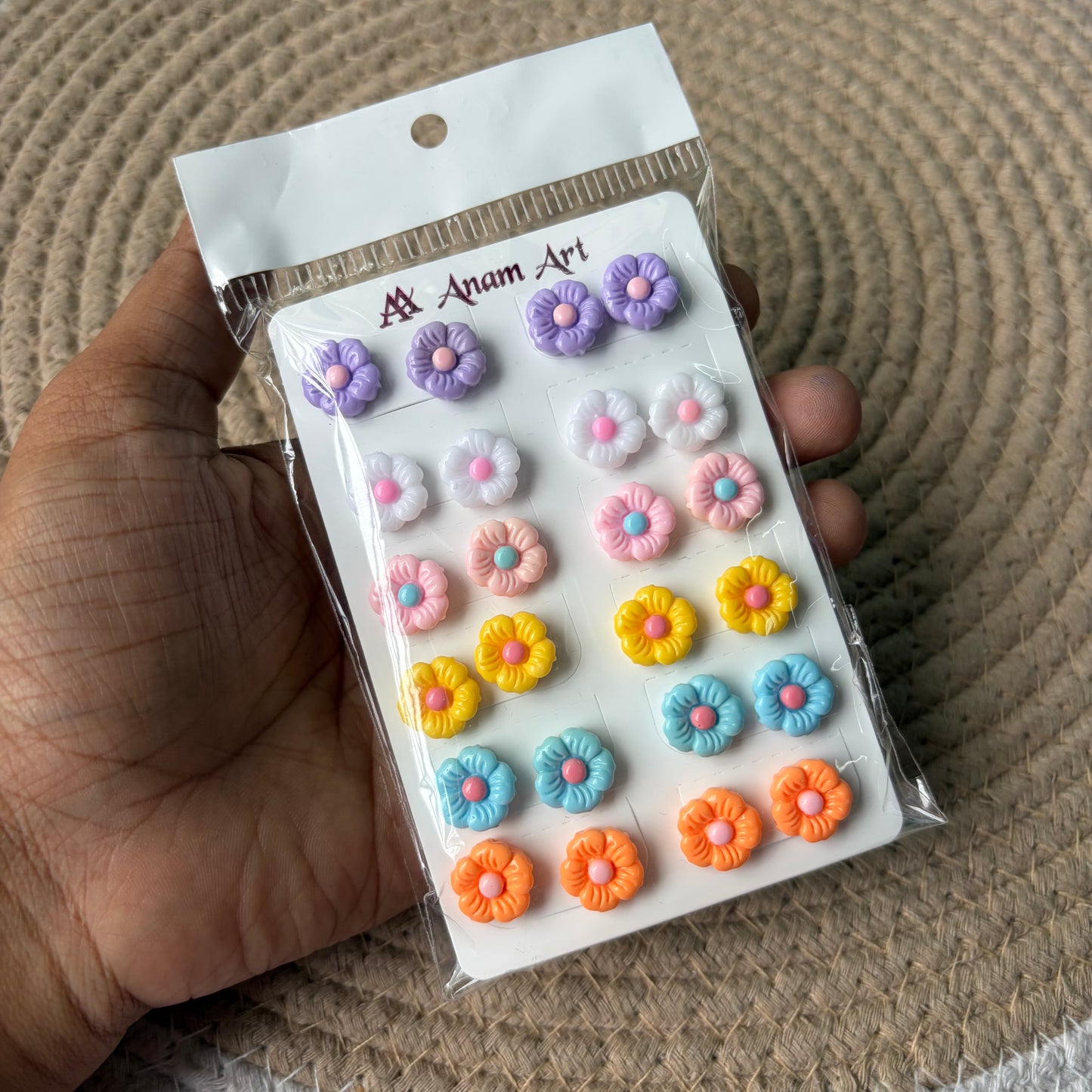 Cute Earrings (12 Pairs)