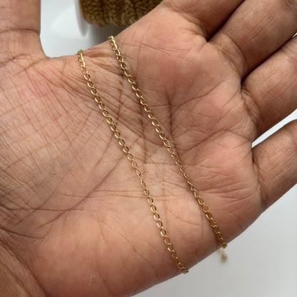 Stainless Steel Chain Gold (1 Meter)
