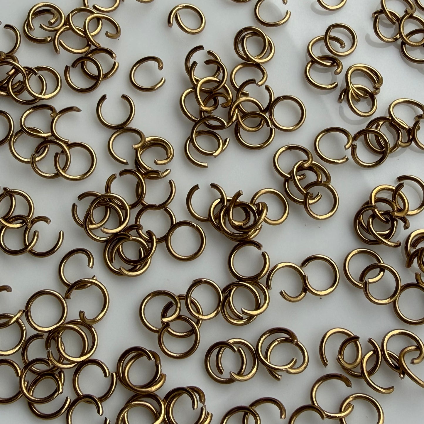 Anti Tarnish Jump rings (Antique) 5 Grams