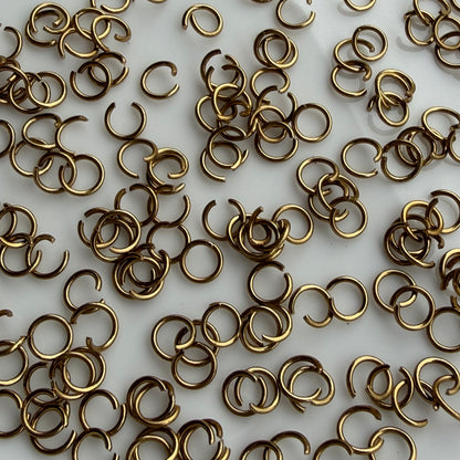Anti Tarnish Jump rings (Antique) 5 Grams