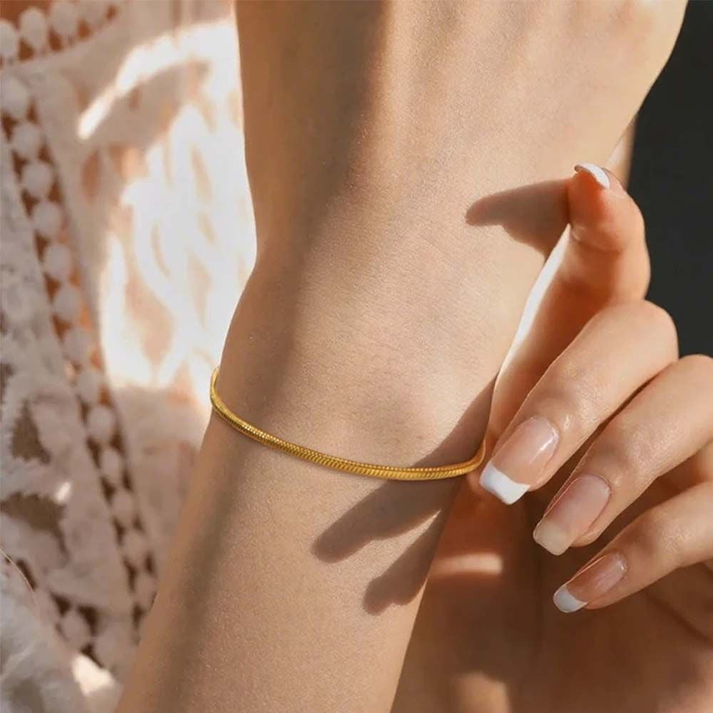 Stainless Steel Snake Chain Bracelet Waterproof