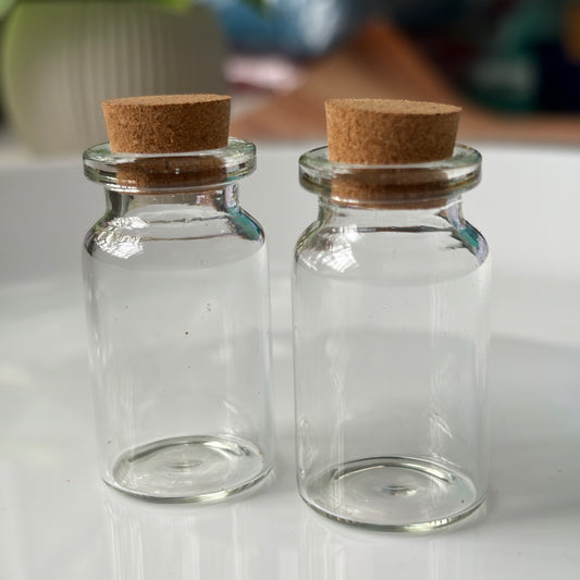 Glass Bottles Medium Size (2 Pieces)