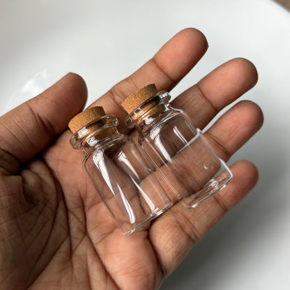Glass Bottles Medium Size (2 Pieces)