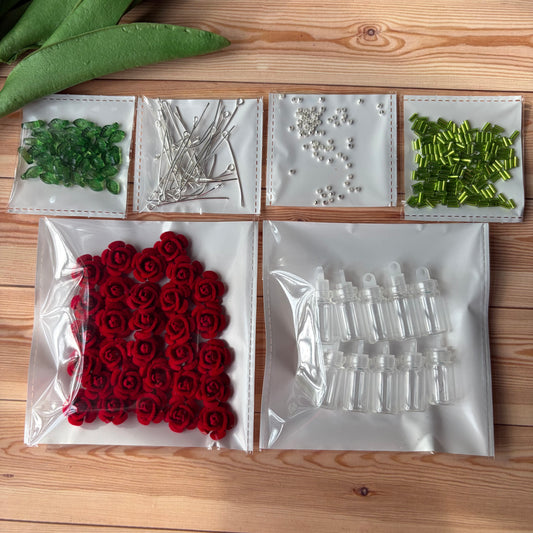 Velvet Miniature Flower Vase Combo Kit (10 Kit Can be made)
