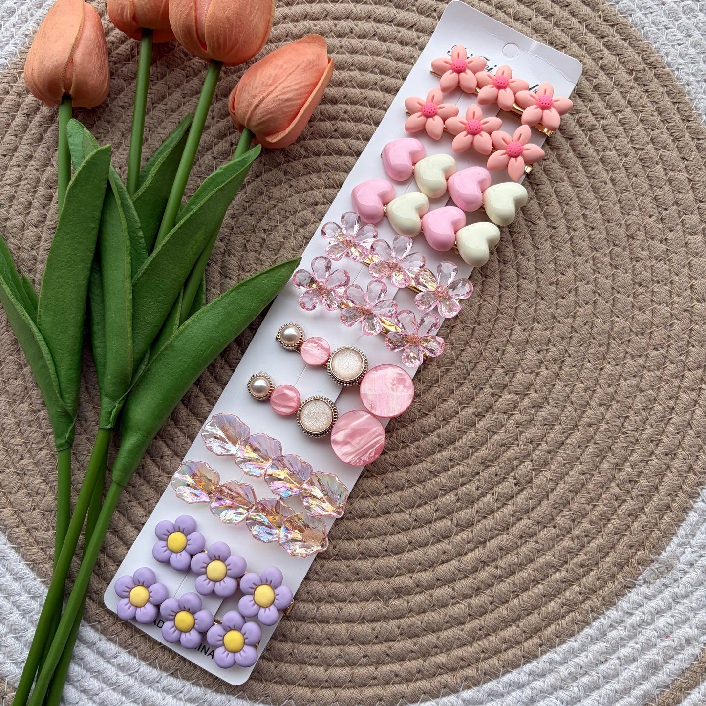 Korean Aligator Hairpins (12 Pieces)