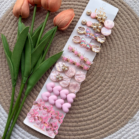 Korean Aligator Hairpins (12 Pieces)