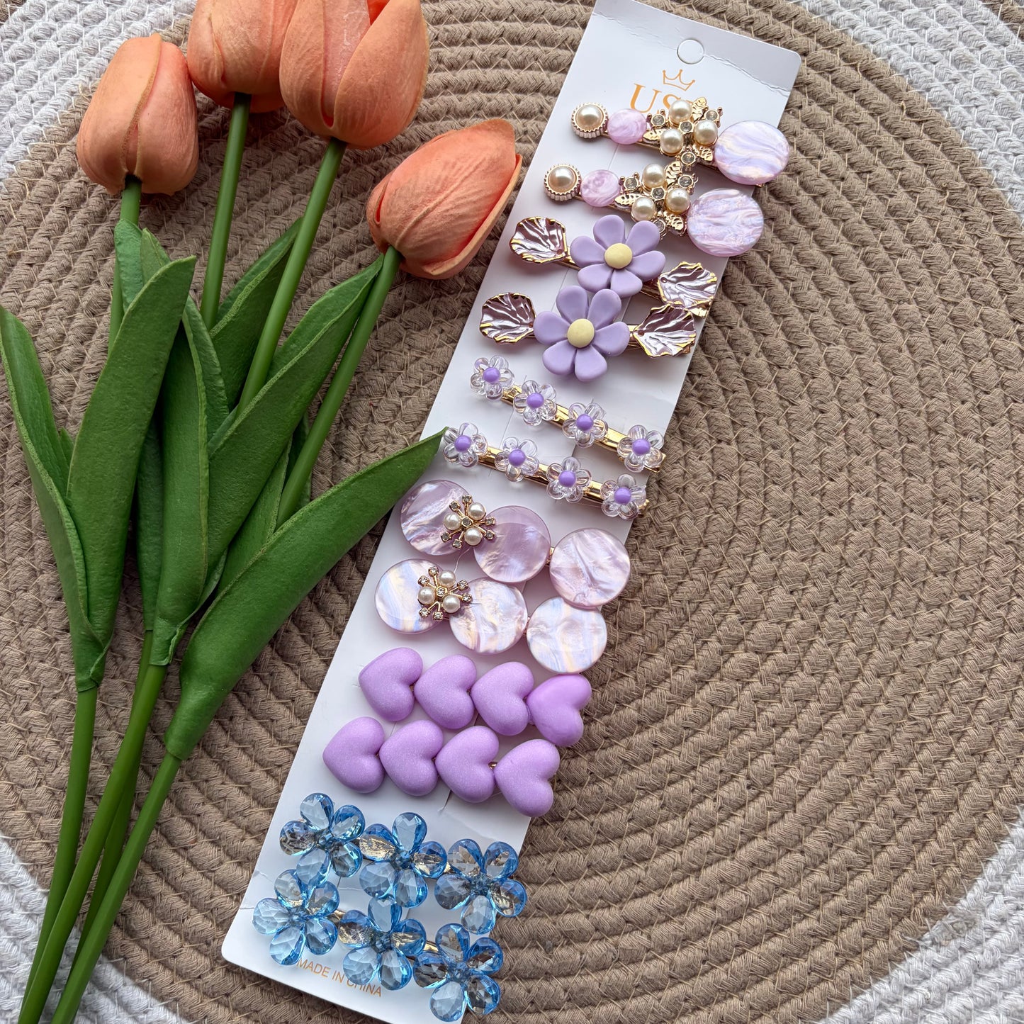 Korean Aligator Hairpins (12 Pieces)