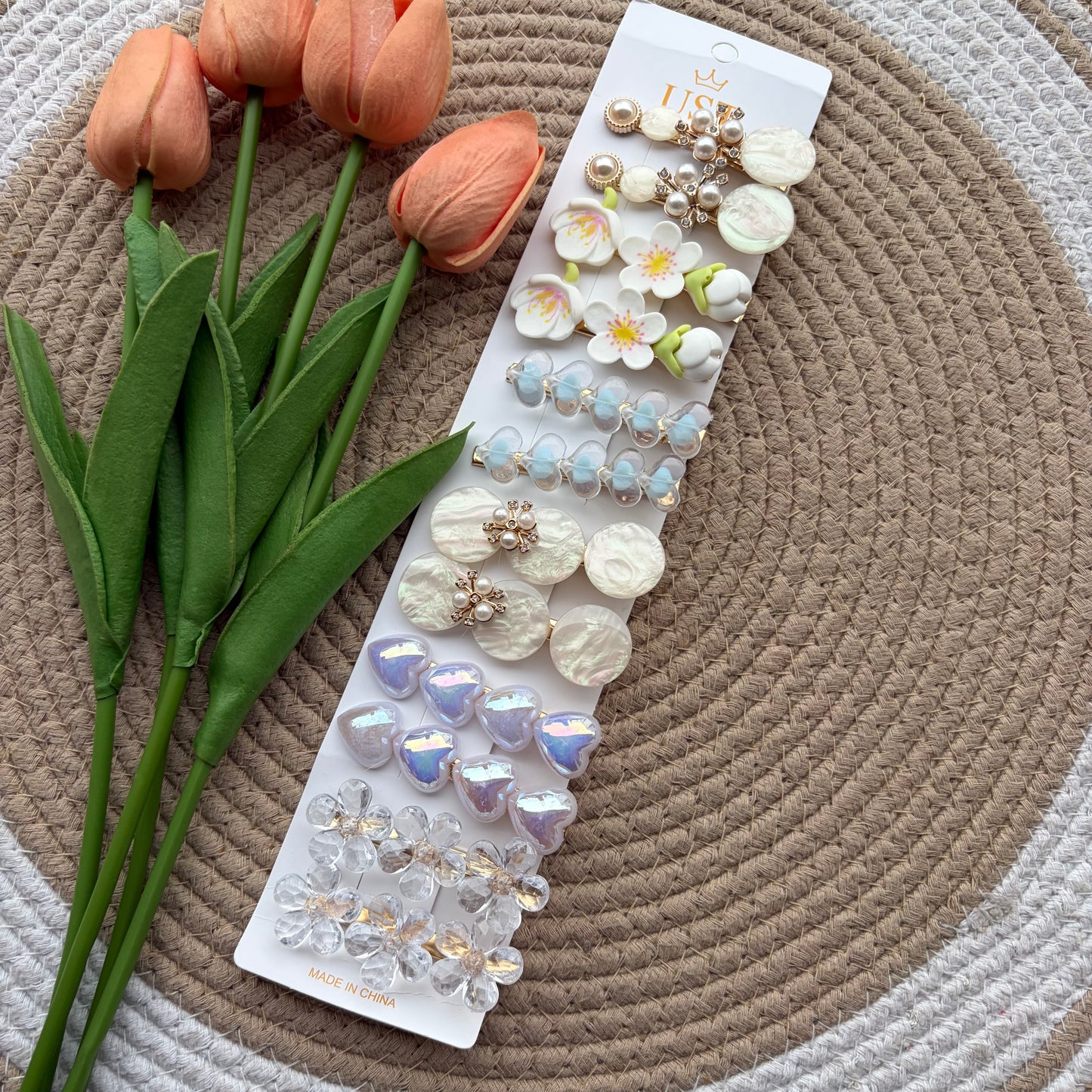 Korean Aligator Hairpins (12 Pieces)