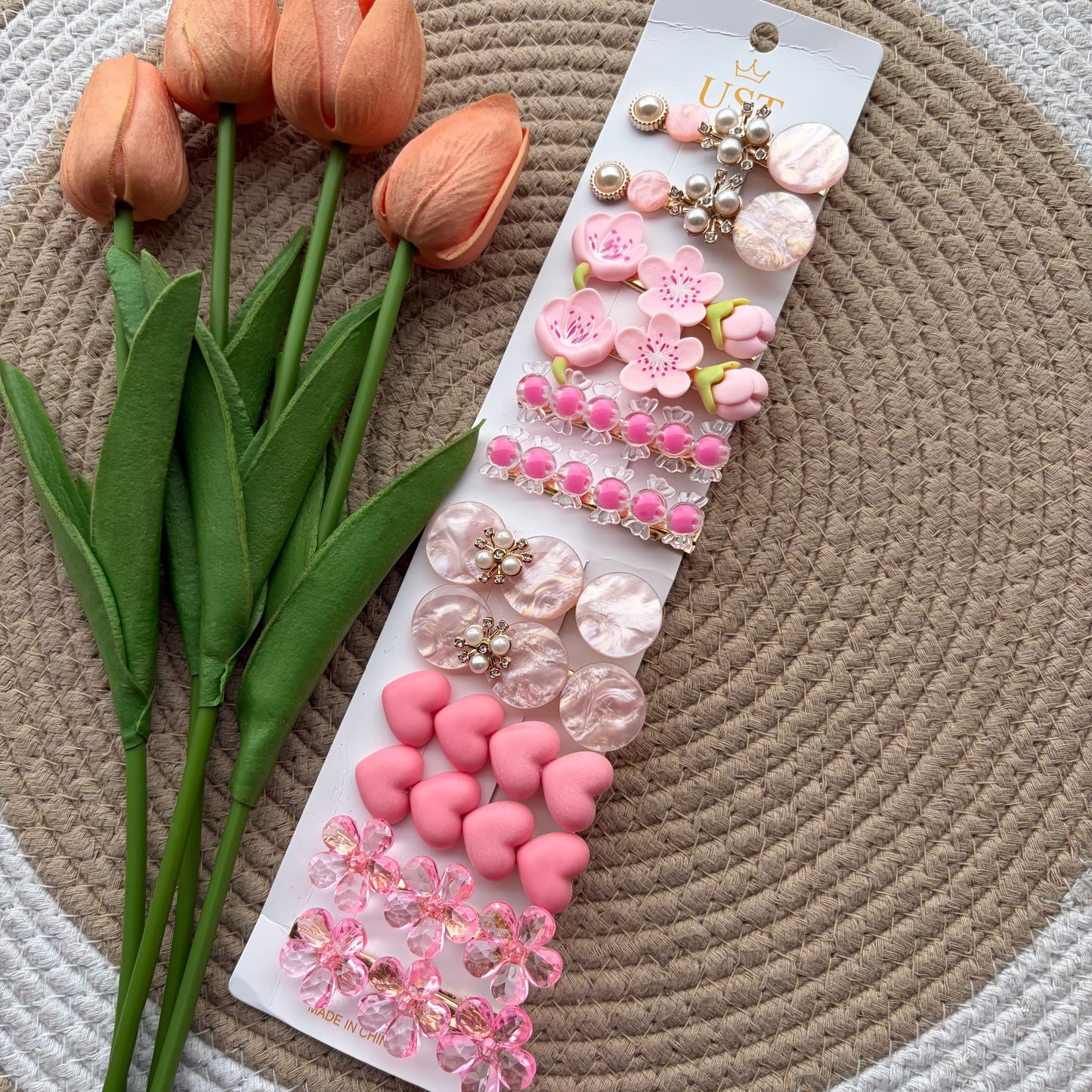 Korean Aligator Hairpins (12 Pieces)
