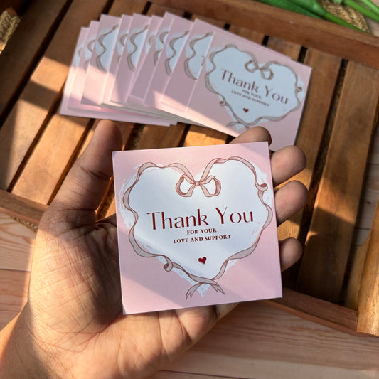 Pintresty Thankyou Cards (3*3 Inch)