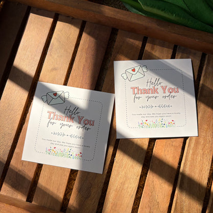 Cute Thankyou Cards (3*3 Inch)