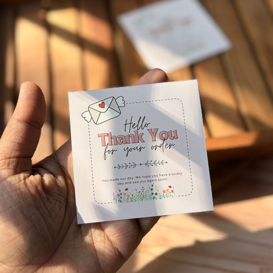 Cute Thankyou Cards (3*3 Inch)