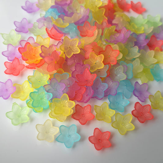 Frosted Flower Beads (10 Grams)