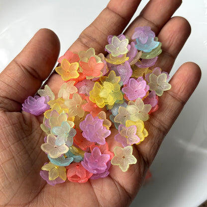 Frosted Flower Beads (10 Grams)