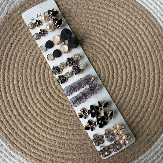 Korean Aligator Hairpins (12 Pieces)