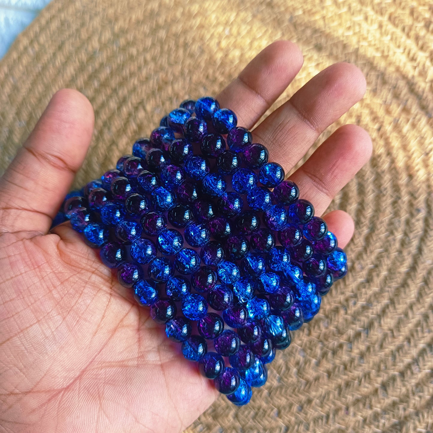Crackle Beads Galaxy Colour