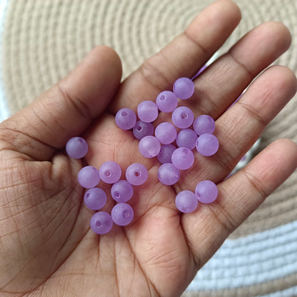 Frozen Matte Beads(20 Grams) 8mm