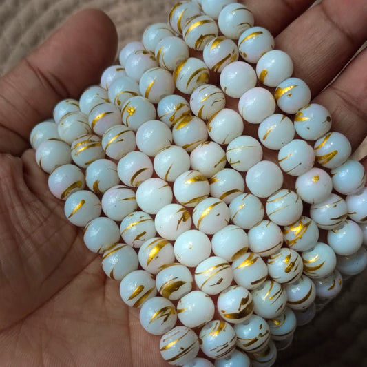 Marble beads 8mm(95+ beads)