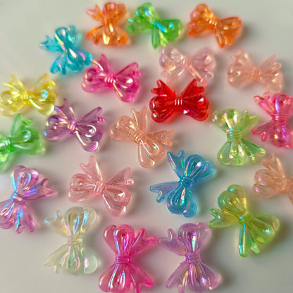 Rainbow Glitter Bows(10 Grams)