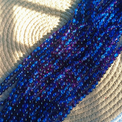 Crackle Beads Galaxy Colour