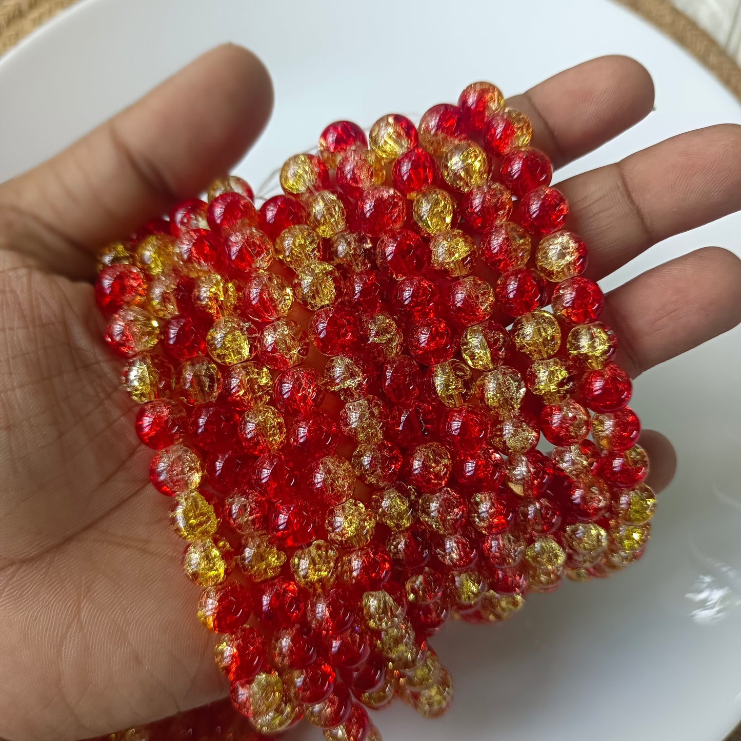 Crackle Beads8mm(95-100beads)