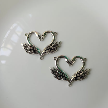 Swan in Love Charms