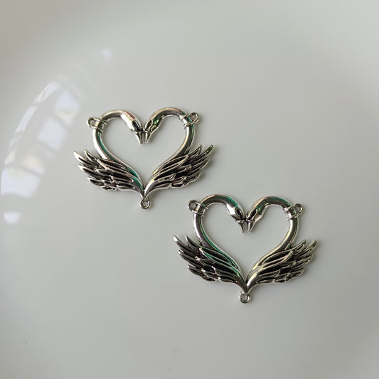 Swan in Love Charms