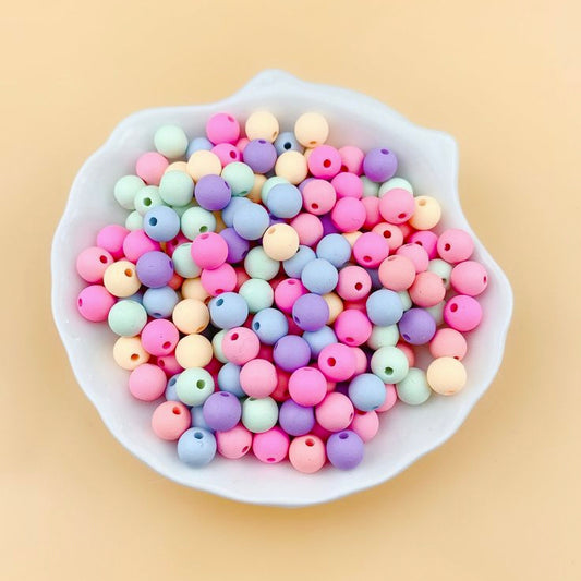 Pastel Matte Beads 8MM( 20 Grams)