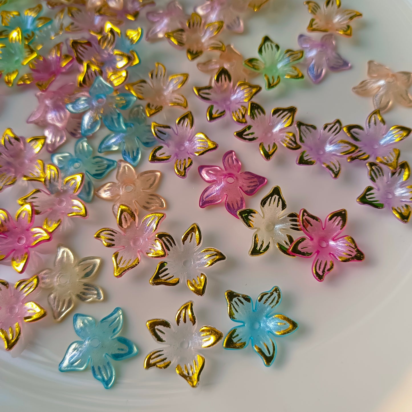Rainbow Glitter Flowers (10 Grams )