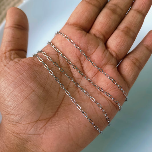 100 % Pure Stainless Steel Chains(1 meter appx)