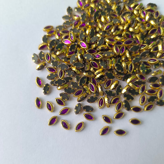 Kundan Stones 6k EYE(10 Grams) Purple