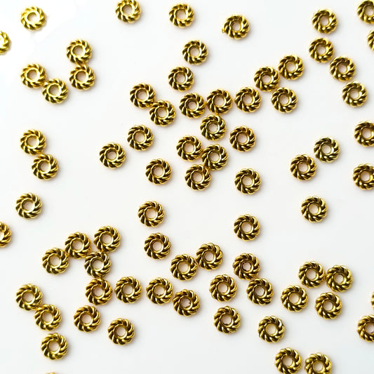 Golden Metal Spacer (40 Piece apx)