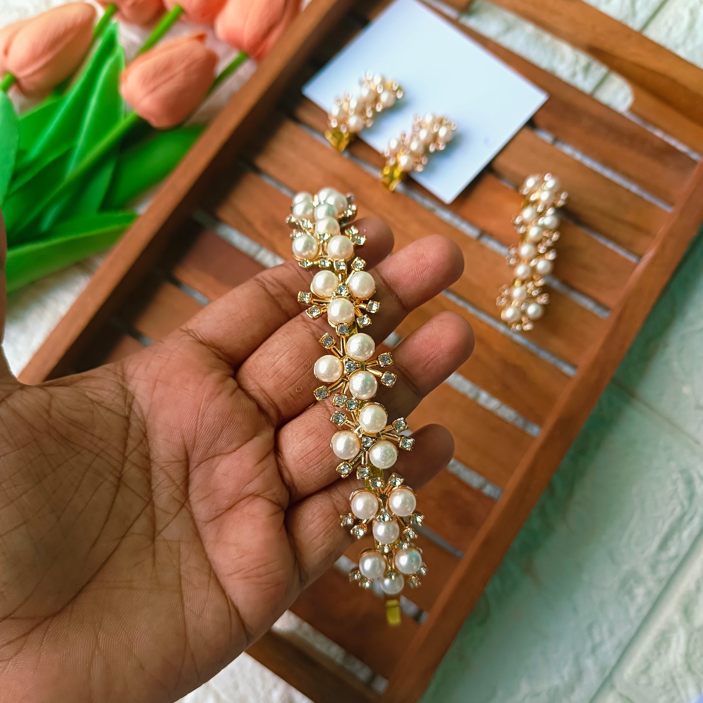 Pearl Hair Accessories Combo Kit