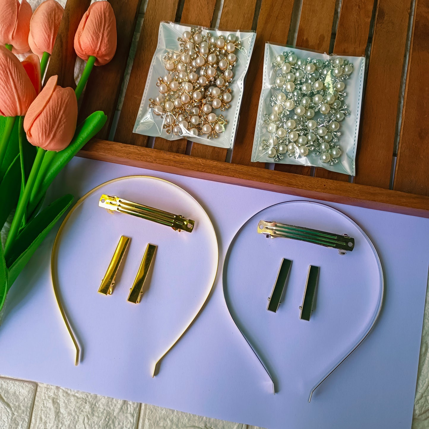 Pearl Hair Accessories Combo Kit