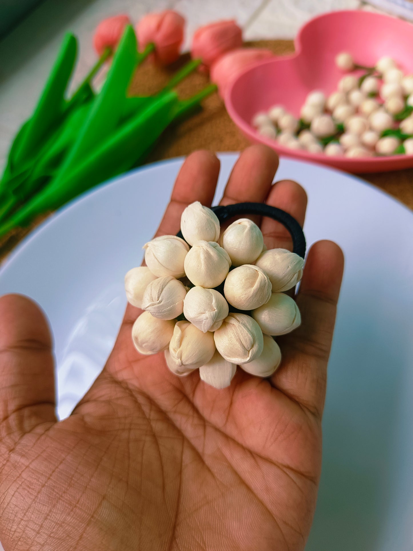 Handmade Jasmine Rubberband