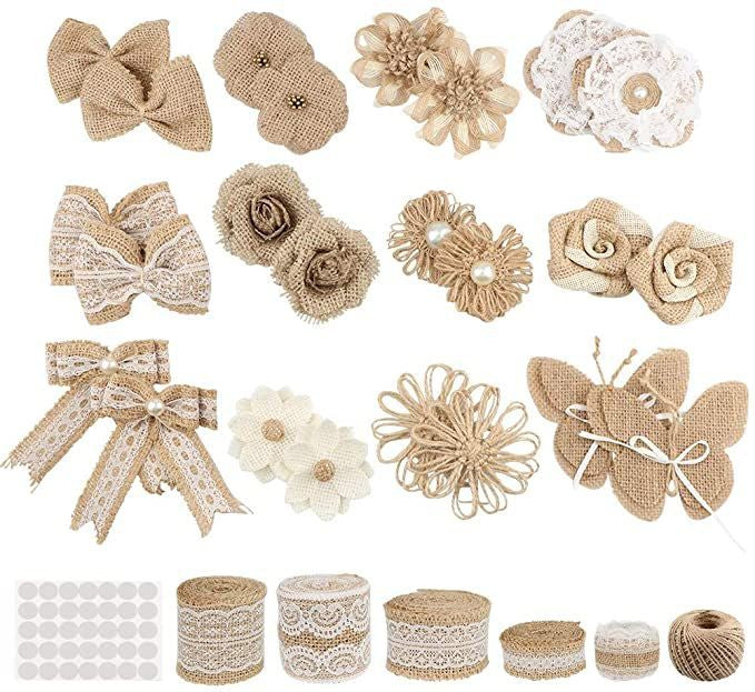 Jute Burlap Lace(1 Roll)