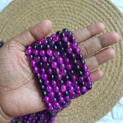 Dual Crackle beads