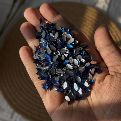 Eye Shaped Crystal Kundan Stones (10 Grams)