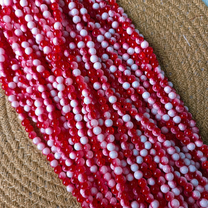 Milky Crackle Beads 8mm (95- 100 beads)
