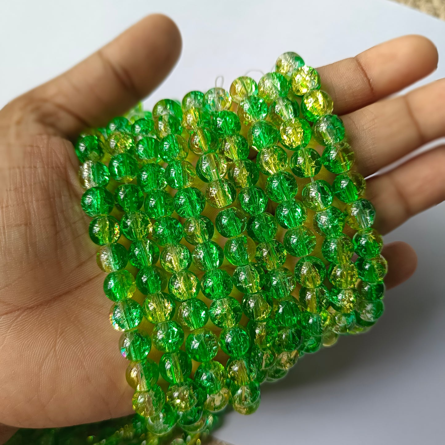 Crackle Beads 8mm(95 -100 beads apx)