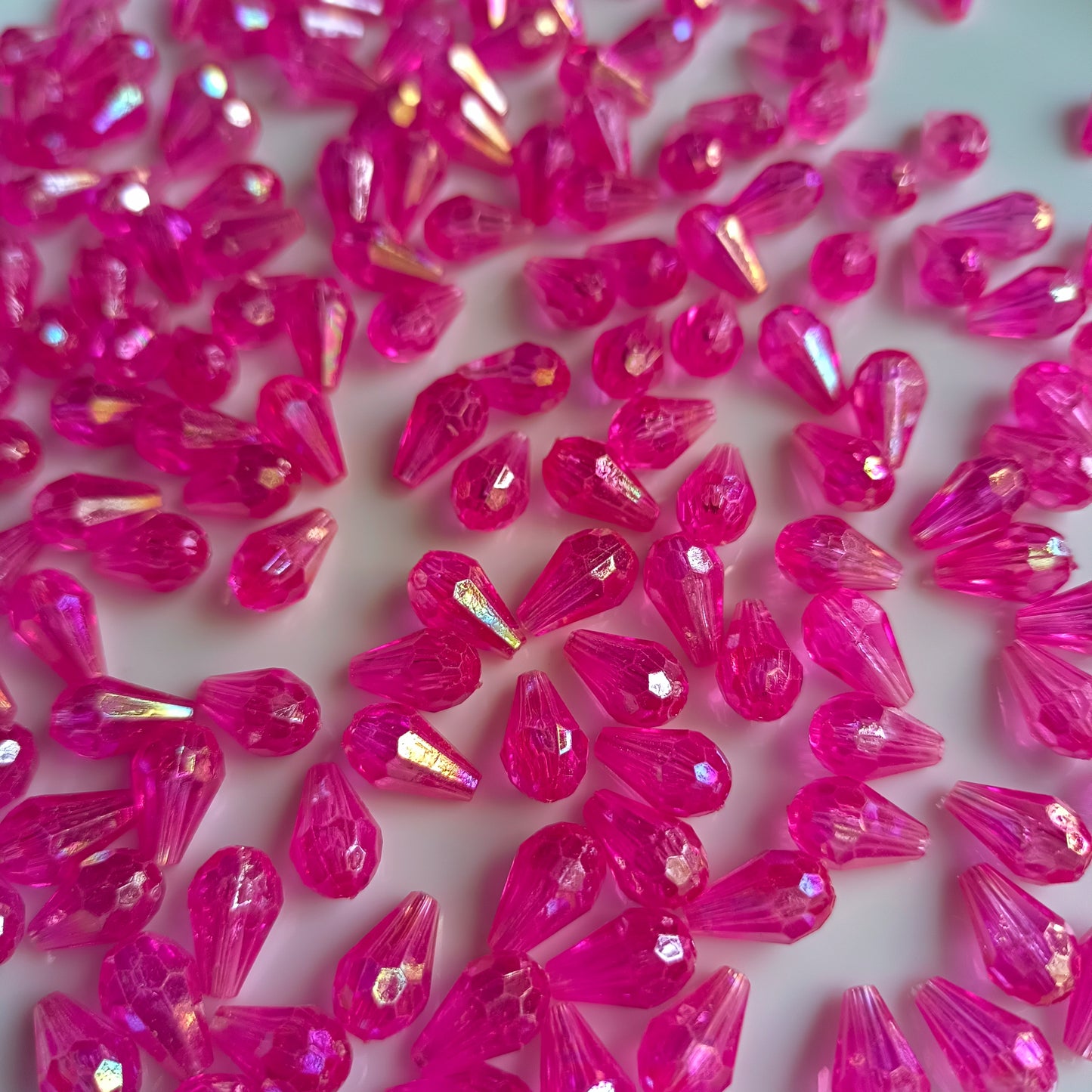 Teardrop Crystal beads (20 grams)