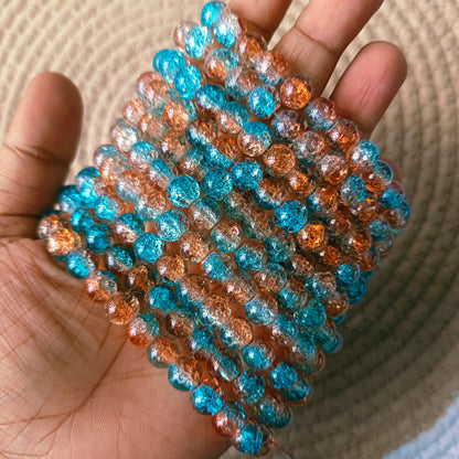 Crackle Beads 8mm 95 - 100 beads