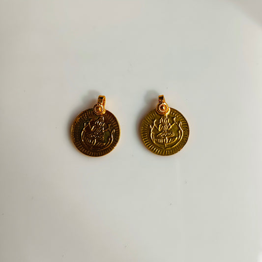Anti-Tarnish Lakshmi Coins(2 Pieces)