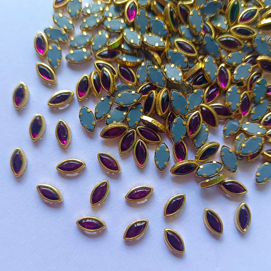 Kundan Stones 8K EYE(10 Grams) Wine Colour